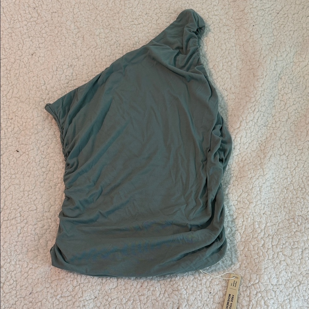 OGL Asymmetrical Teal Blouse